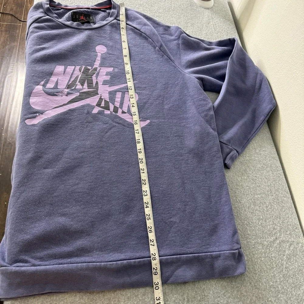 Air Jordan Classic Jumpman Purple Blue Crew Sweatshirt‎ Crewneck Mens XL